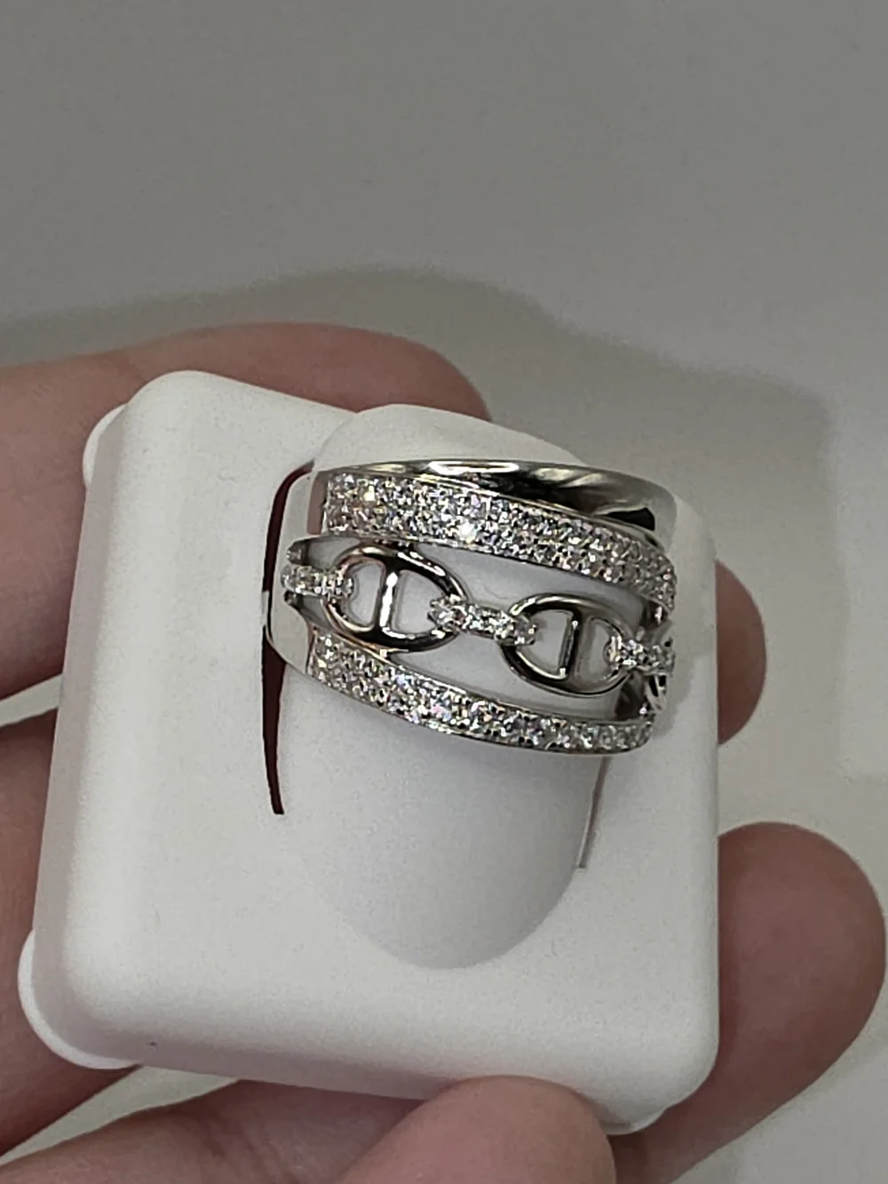 Mariner Link Moissanite S925 Size 8